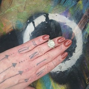 REAL Precious Metals (925 +18ct gold) and 3.5ct Aquamarine Gem Stone! PreLoved